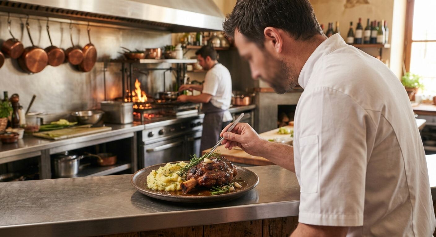 Le chef en cuisine